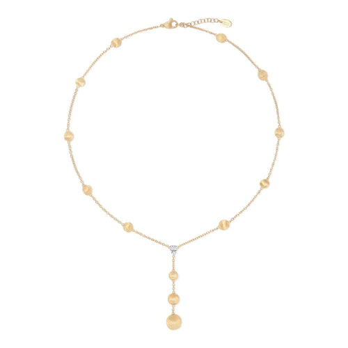 Marco Bicego Jewelry - Africa 18K Yellow Gold Lariat Necklace | Manfredi Jewels