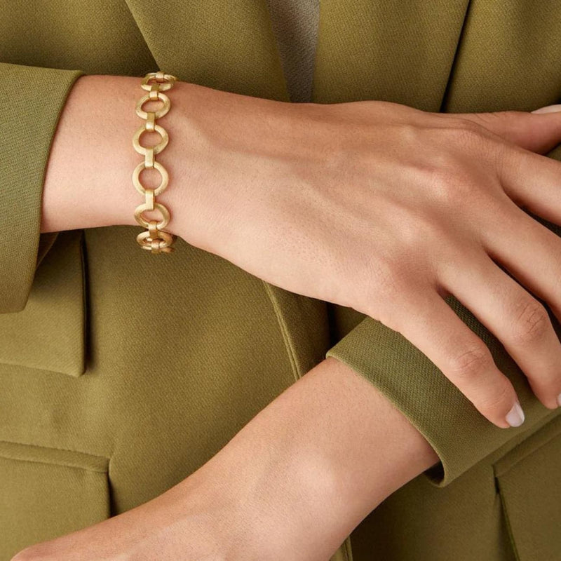 Marco Bicego Jewelry - Jaipur 18K Yellow Gold Flat Link Bracelet | Manfredi Jewels