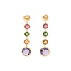 Marco Bicego Jewelry - Jaipur Color 18K Yellow Gold Mixed Gemstone Drop Earrings | Manfredi Jewels