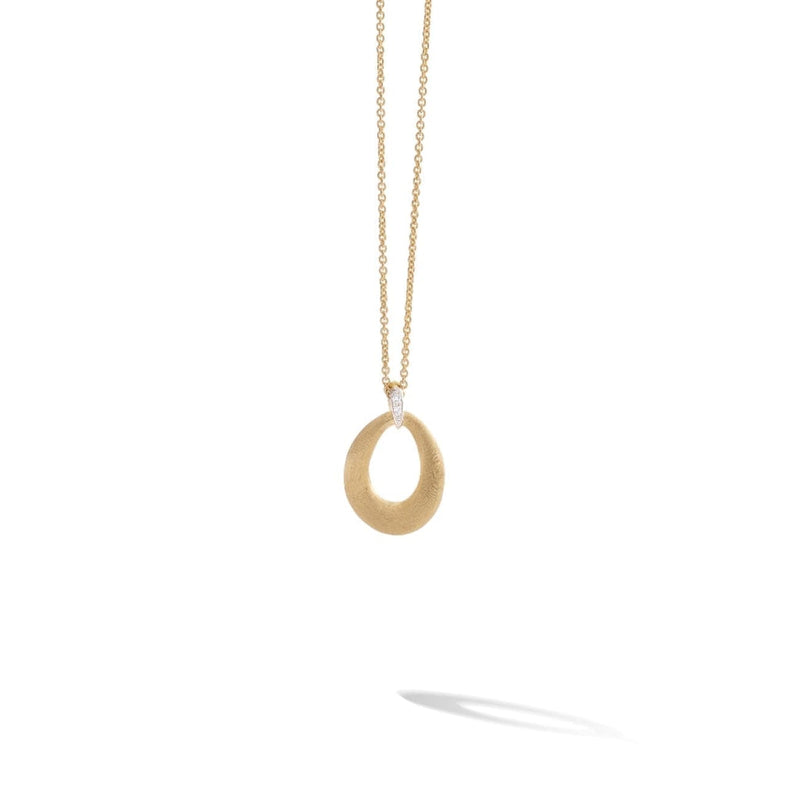 Marco Bicego Jewelry - Lucia 18K Yellow Gold & Diamond Loop Pendant Necklace | Manfredi Jewels