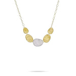 Marco Bicego Jewelry - Lunaria 18K Yellow Gold Diamond Graduated Half Collar Necklace | Manfredi Jewels