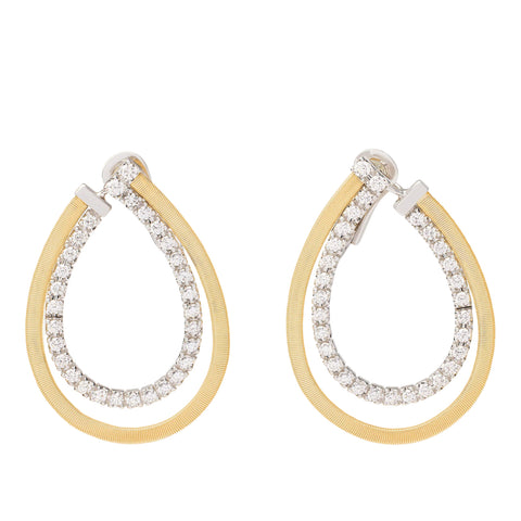 Masai 18K Yellow Gold Drop Earrings with Diamonds