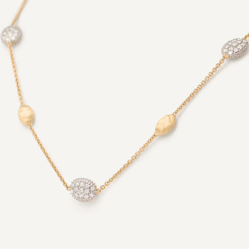 Marco Bicego Jewelry - Africa 18K Yellow Gold Bead Necklace | Manfredi Jewels