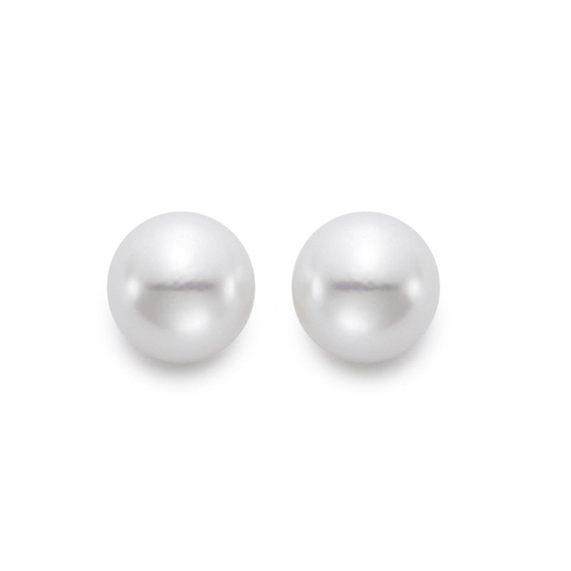 Mastoloni Jewelry - Akoya Pearl 18K Yellow Gold Stud 6-6.5mm AA Earrrings | Manfredi Jewels