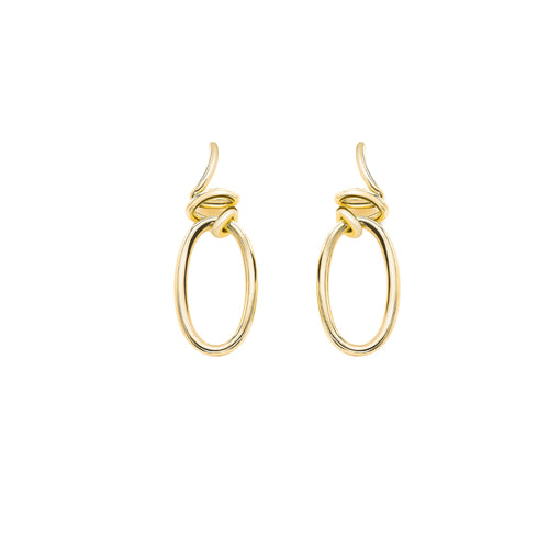 Mattioli Jewelry - Hiroko 18K Yellow Gold Twist Earrings | Manfredi Jewels