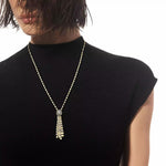 Messika Jewelry - D-Vibes Tassel 18K Yellow Gold Diamond Necklace | Manfredi Jewels