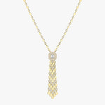 Messika Jewelry - D-Vibes Tassel 18K Yellow Gold Diamond Necklace | Manfredi Jewels