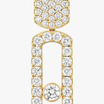 Messika Jewelry - Imperial 18K Yellow Gold Diamond Pavé Move LM Earrings | Manfredi Jewels