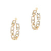 Messika Jewelry - Move Link 18K Yellow Gold Diamond SM Hoop Earrings | Manfredi Jewels