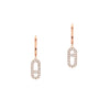 Messika Jewelry - Move Uno 18K Rose Gold Diamond Hoop Earrings | Manfredi Jewels