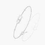 Messika Jewelry - Move Uno 18K White Gold Diamond Bracelet | Manfredi Jewels