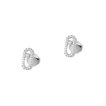 Messika Jewelry - Move Uno 18K White Gold Pavé Diamond Earrings | Manfredi Jewels