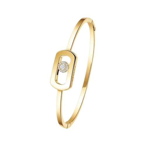 Messika Jewelry - So Move 18K Yellow Gold Diamond Bangle Bracelet | Manfredi Jewels