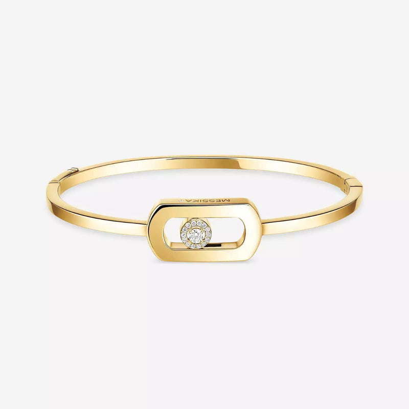 Messika Jewelry - So Move 18K Yellow Gold Diamond Bangle Bracelet | Manfredi Jewels