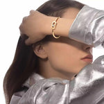 Messika Jewelry - So Move 18K Yellow Gold Diamond Bangle Bracelet | Manfredi Jewels