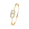 Messika Jewelry - So Move 18K Yellow Gold Diamond Pavé Bangle Bracelet | Manfredi Jewels