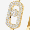 Messika Jewelry - So Move 18K Yellow Gold Diamond Pavé Bangle Bracelet | Manfredi Jewels