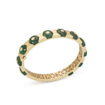 Miseno Jewelry - Baia Sommersa 18K Yellow Gold Malachite & Diamond Bangle Bracelet | Manfredi Jewels