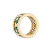 Miseno Jewelry - Baia Sommersa 18K Yellow Gold Malachite & Diamond Ring | Manfredi Jewels