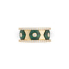 Miseno Jewelry - Baia Sommersa 18K Yellow Gold Malachite & Diamond Ring | Manfredi Jewels