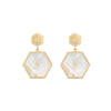 Miseno Jewelry - Baia Sommersa 18K Yellow Gold Mother of Pearl Diamond Drop Earrings | Manfredi Jewels