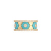 Miseno Jewelry - Baia Sommersa 18K Yellow Gold Turquoise & Diamond Band Ring | Manfredi Jewels