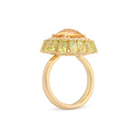 Miseno Jewelry - Procida 18K Yellow Gold Citrine & Peridot Diamond Ring | Manfredi Jewels