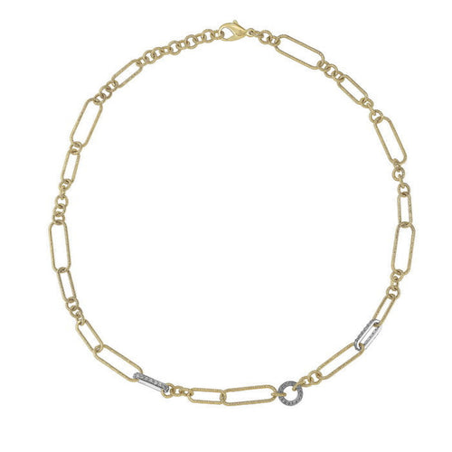 Miseno - Sabbia D’Oro 18K Yellow Gold & White Diamond Necklace | Manfredi Jewels