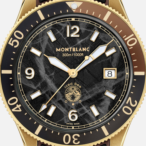 Montblanc New Watches - ICED SEA - 1858 AUTOMATIC DATE BRONZE | 133300 | Manfredi Jewels