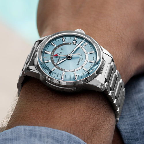 Norqain New Watches - FREEDOM 60 GMT - ICE BLUE | Manfredi Jewels