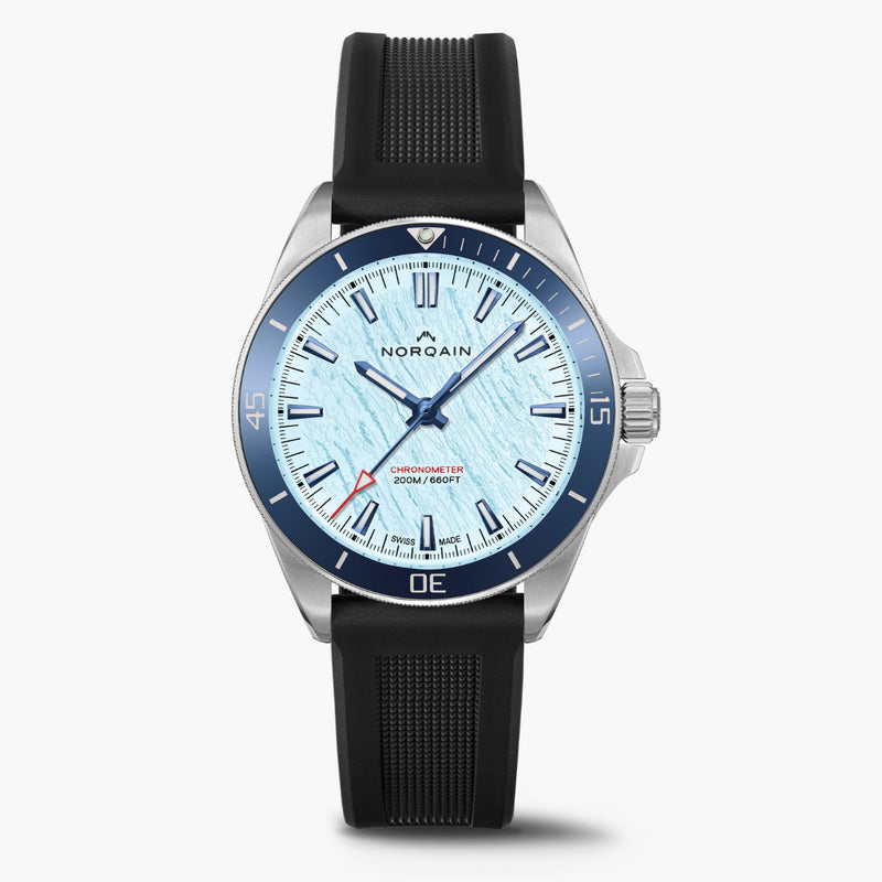 Norqain New Watches - NEVEREST GLACIER - ICE BLUE | Manfredi Jewels