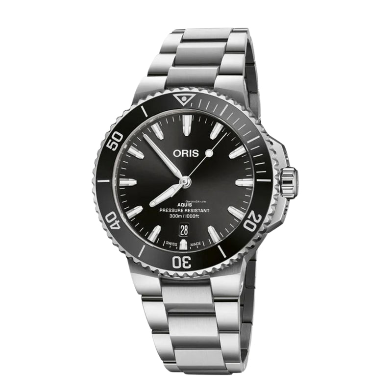 Oris New Watches - AQUIS DATE - BLACK | Manfredi Jewels