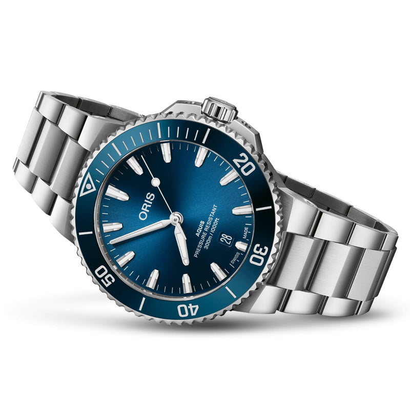 Oris New Watches - AQUIS DATE - BLUE | Manfredi Jewels