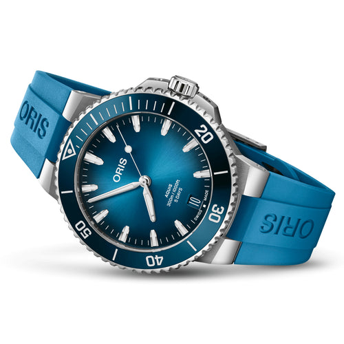 Oris Watches - AQUIS DATE CALIBRE 400 - BLUE | Manfredi Jewels