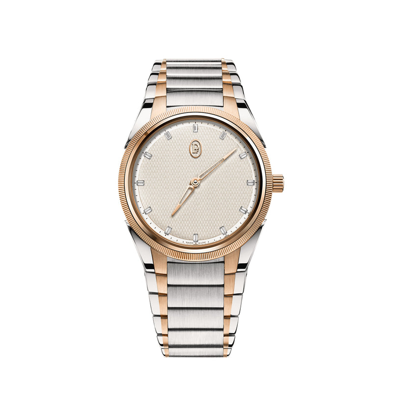 Parmigiani Fleurier Watches - TONDA PF AUTOMATIC STEEL CITRINE ROSE GOLD SAND GREY | Manfredi Jewels