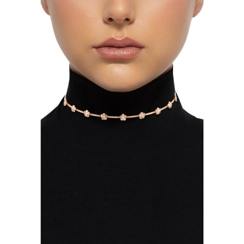 Pasquale Bruni Jewelry - Figlia Dei Fiori 18K Rose Gold Diamond Choker | Manfredi Jewels