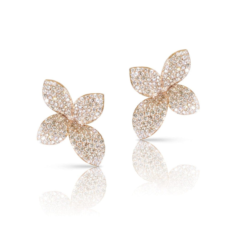 Pasquale Bruni Jewelry - Giardini Segreti 18k Rose Gold Diamond Earrings | Manfredi Jewels