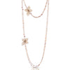 Pasquale Bruni Jewelry - Giardini Segreti 18K Rose Gold Sautoir Flower Diamond Station Necklace | Manfredi Jewels