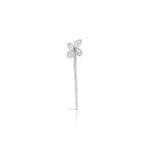 Pasquale Bruni Jewelry - Heart to Earth 18K White Gold Pavé Diamond Single Earring | Manfredi Jewels