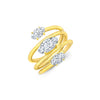 Rahaminov Diamonds Jewelry - Oval Cut 2.29 ct 18K Yellow Gold Three Stone Spiral Diamond Ring | Manfredi Jewels