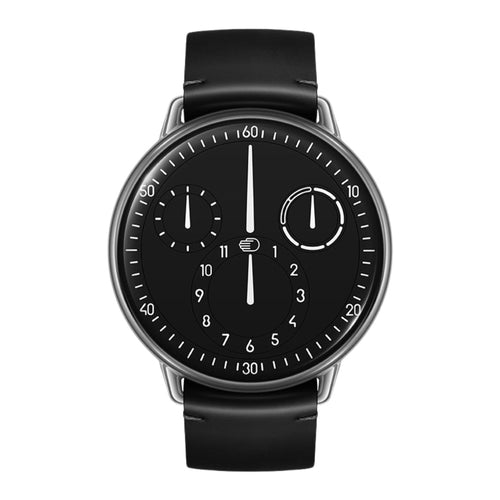 Ressence New Watches - TYPE 1° ROUND - BLACK | Manfredi Jewels