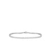 Roberto Coin Bracelet - Classica 18K White Gold Round Cut Classic Diamond Tennis Bracelet | Manfredi Jewels