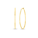 Roberto Coin Jewelry - Perfect 18K Yellow Gold Large Thin Hoop Earrings | Manfredi Jewels