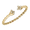 Roberto Coin Jewelry - Princess 18K Yellow Gold Love In Verona Diamond Twist Bangle Bracelet | Manfredi Jewels