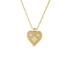 Roberto Coin Jewelry - Venetian Princess 18K Yellow Gold Diamond Heart Small Medallion Pendant Necklace (Copy) | Manfredi Jewels