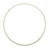 Shy Creation Jewelry - 14K Yellow Gold 2 ct Diamond Bezel Tennis Necklace | Manfredi Jewels