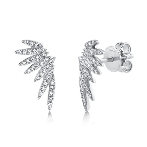 Kate 14K White Gold Diamond Earrings