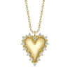 Shy Creation Jewelry - Kate 14K Yellow Gold 0.18 ct Heart Diamond Accent Necklace | Manfredi Jewels