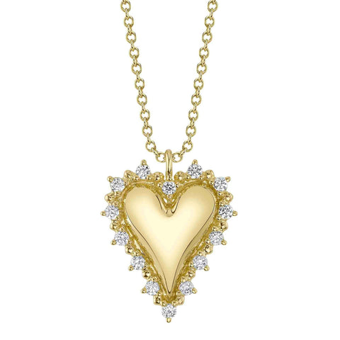 Kate 14K Yellow Gold 0.18 ct Heart Diamond Accent Necklace