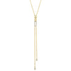 Shy Creation Jewelry - Kate 14K Yellow Gold 0.29 ct Diamond Bezel Zipper Bolo Necklace | Manfredi Jewels